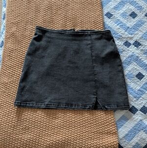 Wild Fable Washed Black Miniskirt